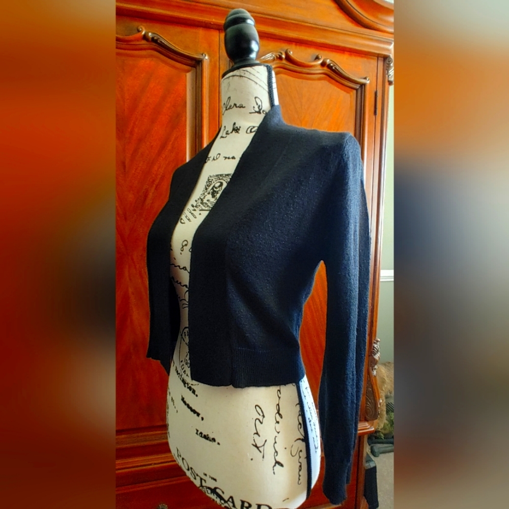 Calvin Klein black bolero dress sweater/jacket, S
